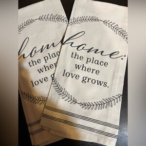 Home Quote Kitchen Towels by Day Spring, NWOT